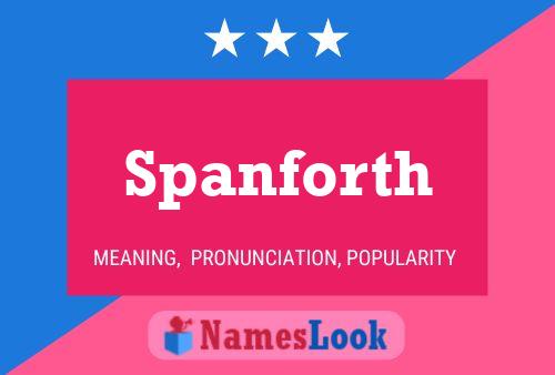 Poster del nome Spanforth