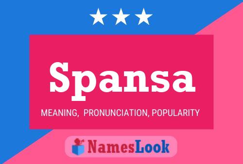 Poster del nome Spansa