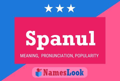 Poster del nome Spanul