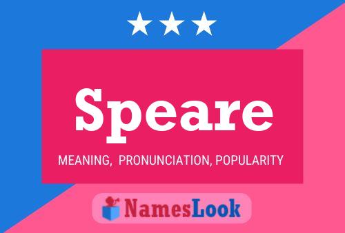 Poster del nome Speare