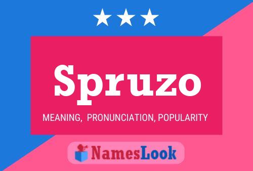 Poster del nome Spruzo