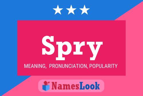 Poster del nome Spry