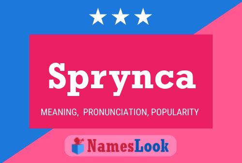 Poster del nome Sprynca