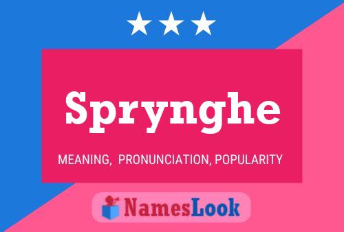 Poster del nome Sprynghe