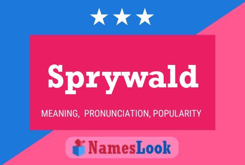 Poster del nome Sprywald