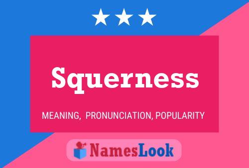 Poster del nome Squerness