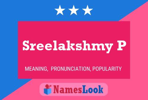 Poster del nome Sreelakshmy P