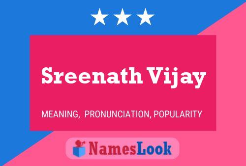 Poster del nome Sreenath Vijay