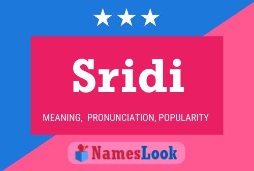 Poster del nome Sridi