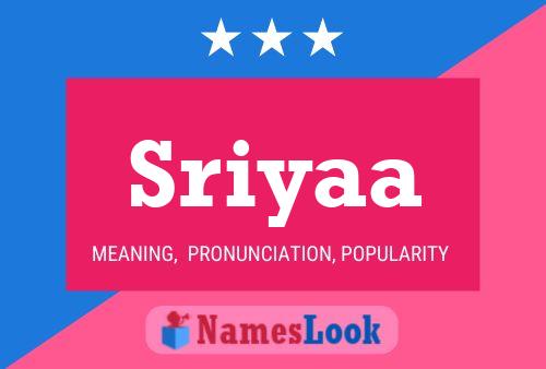 Poster del nome Sriyaa