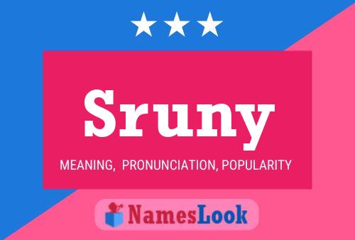 Poster del nome Sruny