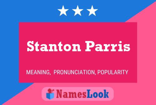 Poster del nome Stanton Parris