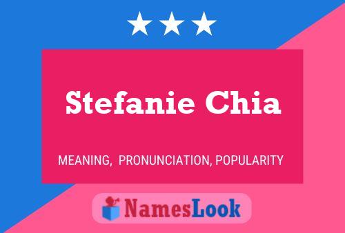 Poster del nome Stefanie Chia