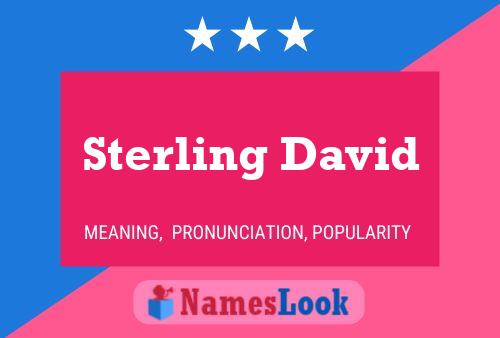 Poster del nome Sterling David