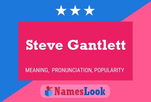 Poster del nome Steve Gantlett