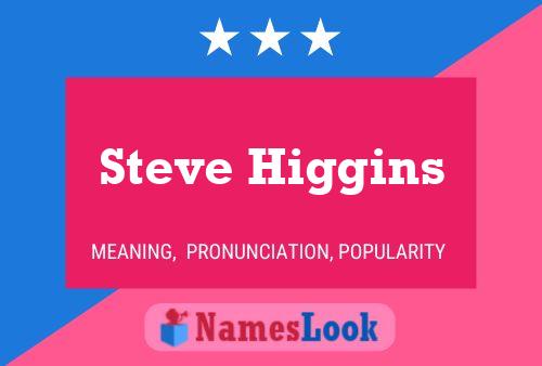 Poster del nome Steve Higgins