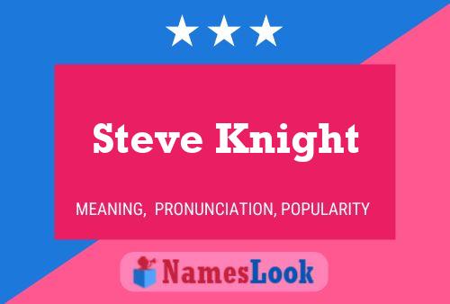 Poster del nome Steve Knight