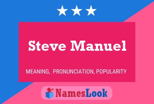 Poster del nome Steve Manuel