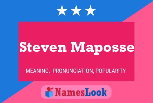 Poster del nome Steven Maposse