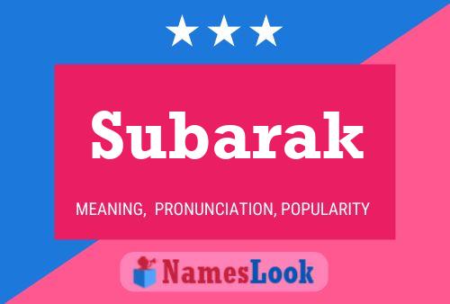 Poster del nome Subarak