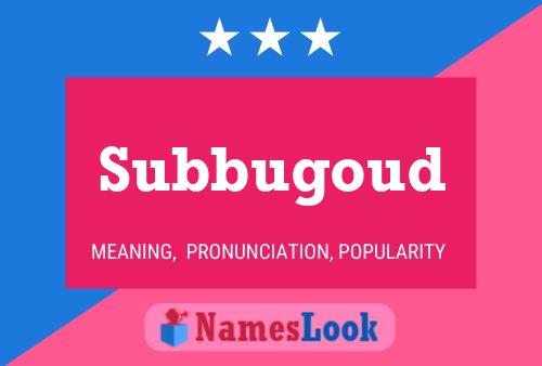 Poster del nome Subbugoud