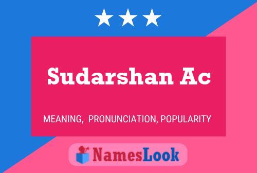 Poster del nome Sudarshan Ac