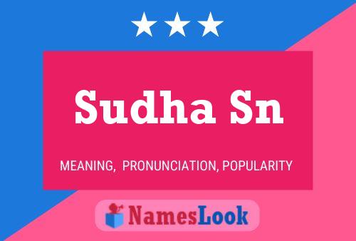 Poster del nome Sudha Sn