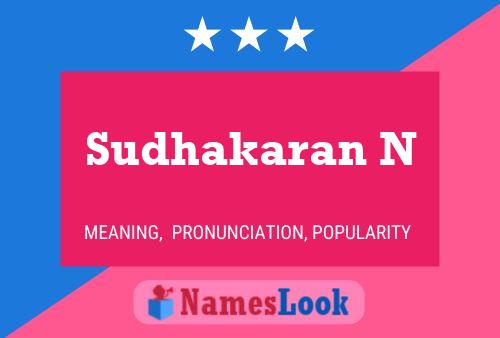 Poster del nome Sudhakaran N