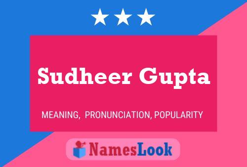 Poster del nome Sudheer Gupta