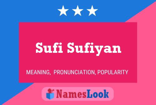 Poster del nome Sufi Sufiyan