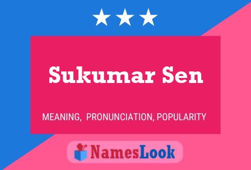 Poster del nome Sukumar Sen