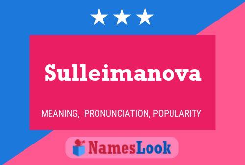 Poster del nome Sulleimanova