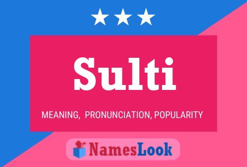 Poster del nome Sulti