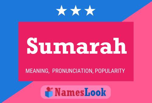 Poster del nome Sumarah