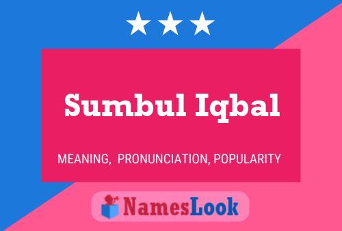 Poster del nome Sumbul Iqbal