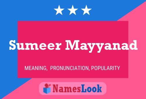 Poster del nome Sumeer Mayyanad