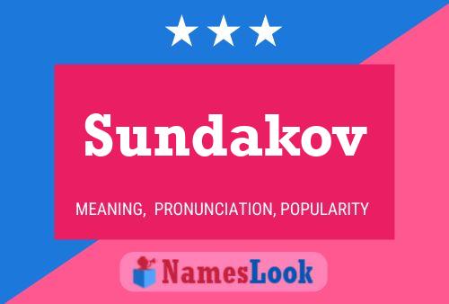 Poster del nome Sundakov