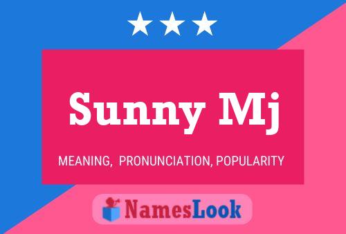 Poster del nome Sunny Mj