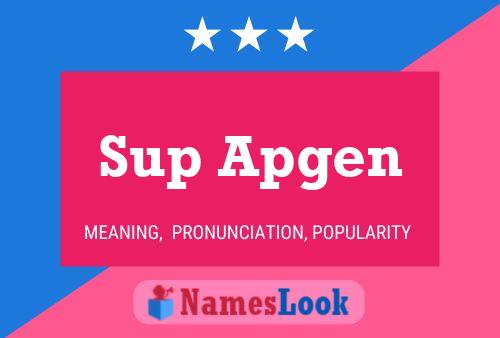 Poster del nome Sup Apgen