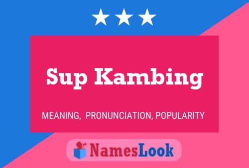 Poster del nome Sup Kambing