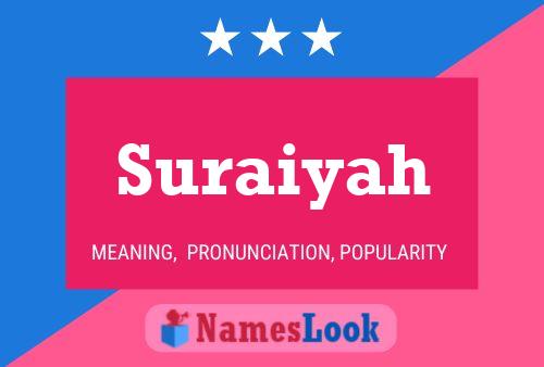 Poster del nome Suraiyah