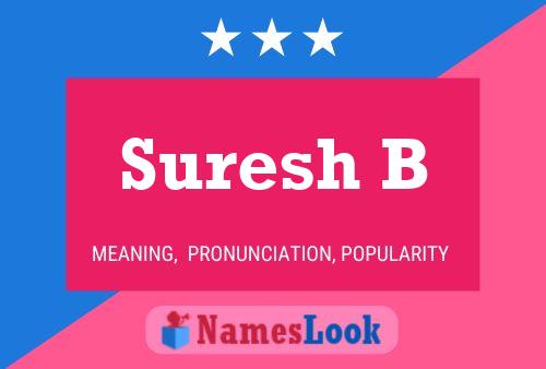 Poster del nome Suresh B