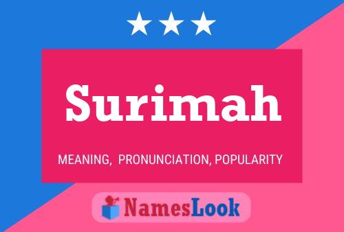 Poster del nome Surimah