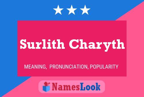 Poster del nome Surlith Charyth