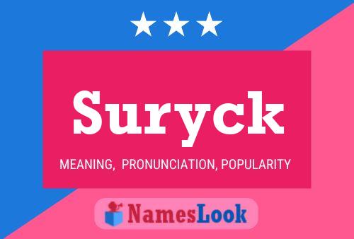 Poster del nome Suryck