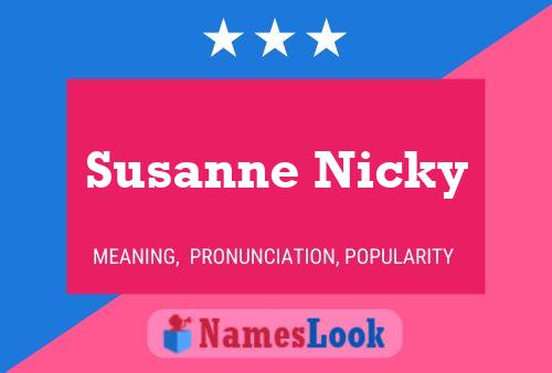 Poster del nome Susanne Nicky