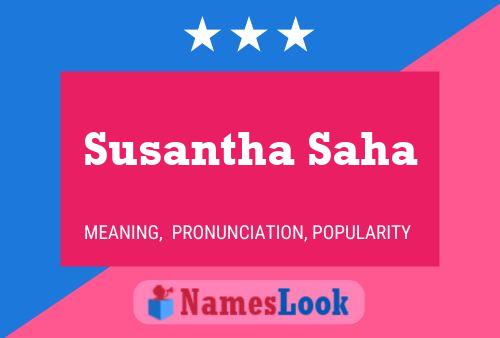 Poster del nome Susantha Saha