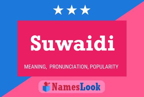 Poster del nome Suwaidi