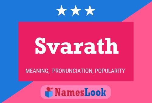 Poster del nome Svarath