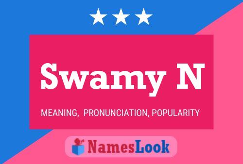 Poster del nome Swamy N